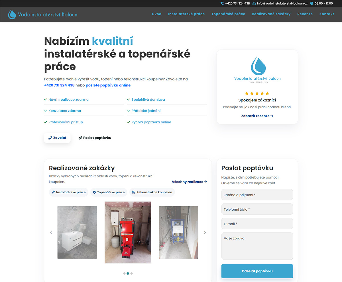Náhled webu vodoinstalaterstvi-baloun.cz